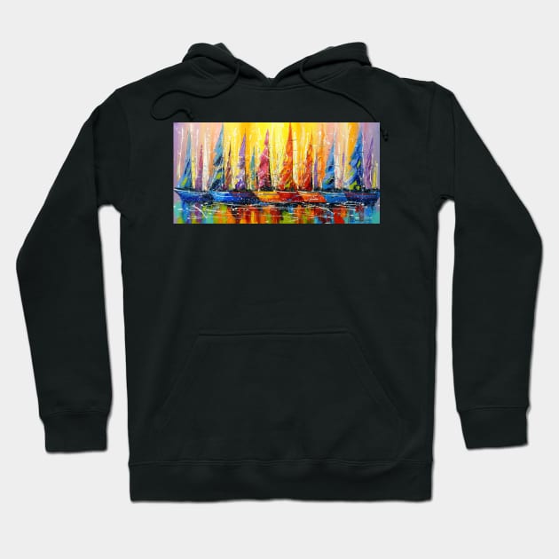 Bright sails Hoodie by OLHADARCHUKART